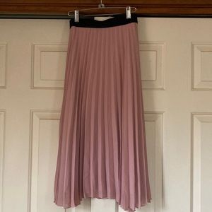 Pale Pink Pleated Skirt
